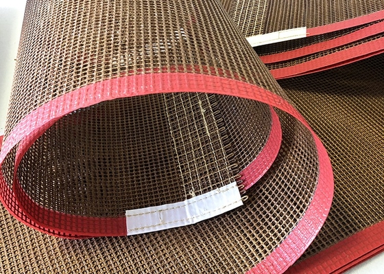 8*8mm resistentes ao calor colam não Ptfe Mesh Belt For Food Conveyor