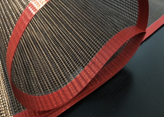 O produto comestível 4*4mm de correia transportadora de Ptfe da resistência térmica que cozem