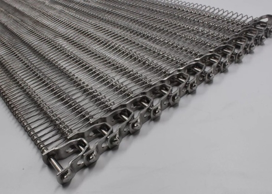 Teça 201 a corrente de aço inoxidável Mesh Conveyor Belt Blanching Vegetables