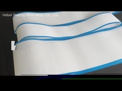 Cinturão de malha de poliéster de tecido simples com buracos quadrados